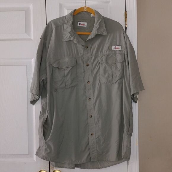 World Wide Sportsman light weight button down shirt Sz 2XL - Picture 1 of 9